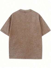 Camiseta de algodón lavada con estampado retro vintage de 230 g, hecha de tela 100% algodón de alta calidad, adecuada tanto para hombres como para mujeres, ideal para jóvenes amantes del estilo urbano, camiseta de manga corta de verano, estilo urbano Y2K, unisex, camiseta Y2K. - Blanco - Ver 2