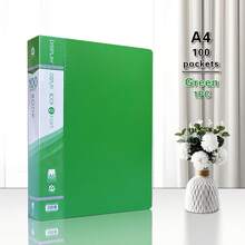 A4 PP File Folder 10-100 Pages, 1/5 Pcs, Portable Document Storage Folder, Multi-Color Lightweight File Folder, Office & Student Use - Single Piece - View 50