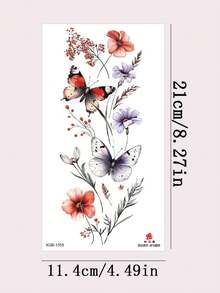3 Sheets Minimalist Finger Temporary Tattoos, Leaf, Butterfly, Flower, Diamond, Heartbeat, Music Note Patterns, Personalized Small Designs, Waterproof Realistic Body Tattoo Stickers For Finger, Ear, Shoulder, Neck, Collar, DIY Daily, Party, Holiday Gifts - Multicolor - View 8