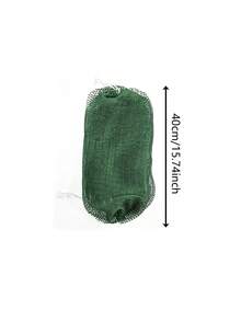 Esponja de malla exfoliante para el baño, cepillo corporal largo verde, paño de malla exfoliante para eliminar la piel muerta, adecuado para el baño y el spa, red de baño suave y duradera - A - Ver 4