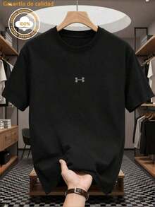 100% Pure Cotton Men's T-Shirt, Men's Clothing, Shirts, Shorts, Gym, Sweatshirts, Men's Set, Local, National Shipping Mexico, Party Gift, Christmas, Valentine's Day, - 黑色 - 查看 9