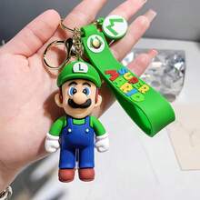 1 pieza Llavero colgante con imagen de figura de anime, llavero de princesa de dibujos animados Superbros, accesorio para mochila, bolso, coche, regalo perfecto de vacaciones para familia y amigos, Kawaii - Multicolor - Ver 11
