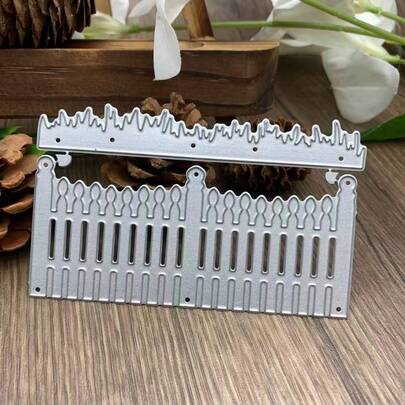 Fence And Grass Metal Cutting Dies For DIY Scrapbooking And Card Making Decor Embossing Craft Die Cut