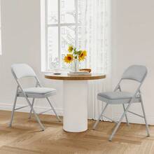 Folding Chairs - GREY 2PCS - View 4