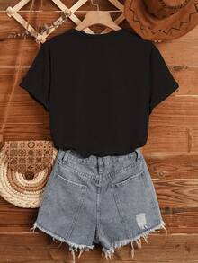Camiseta Familiar Personalizada para una Aventura Africana, Camiseta de Safari Personalizada, Camiseta Vintage de Naturaleza, Camiseta de Viaje a África, Camiseta para Viaje Familiar a África, Camisetas con Nombre Personalizado - Negro - Ver 4