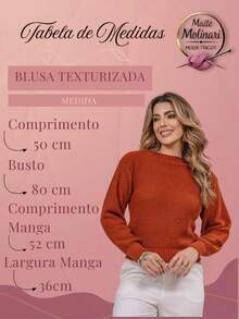 Women's Premium Textured Modal Knit Blouse With Round Neck And Long Sleeves For Winter - Rose Red - View 6