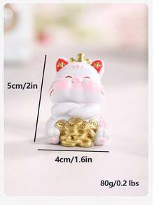 太阳能招财猫摆件套装，逼真可爱的中国风招财猫装饰品，适合作为礼物，装饰前台、汽车、商业空间、蛋糕装饰、家居书桌、植物、汽车、景观。 - A - 查看 2