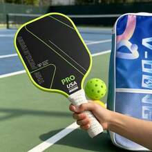 High Quality USAPRO Certified Lightweight Acid-Washed Fiberglass Tennis Racket Set, Includes Tennis Racket Bag + 2 Tennis Balls + 1 Tennis Racket, Made Of Glass Carbon Fiber And Graphite Composite Material, Professional Outdoor Sports Accessories - Pink - View 7