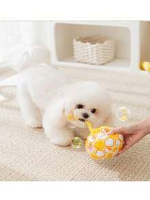 1 buah Boneka Kunyah Anjing/Kucing Tali Plush, Boneka Hewan Peliharaan Interaktif yang Tahan Lama dan Berbunyi - MultiWarna - View 8
