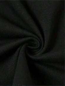 1 pieza de camiseta de manga corta ligera y transpirable para el verano 2026, estampada con la palabra "," perfecta para bodas informales y celebraciones de despedida de soltera, top de verano de manga corta, casual y suave (tallas de EE. UU. ), ropa de mujer a la moda, 180 g, 100% algodón. - Negro - Ver 5