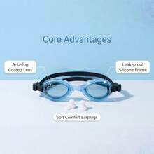 1pc/3pcs Swimming Goggles, Anti-Fog Clear Lens, Waterproof Design, Quick Adjustable Strap, Perfect Swimming Accessory, Comfortable Fit, Suitable For Training And Leisure - Pink - View 11
