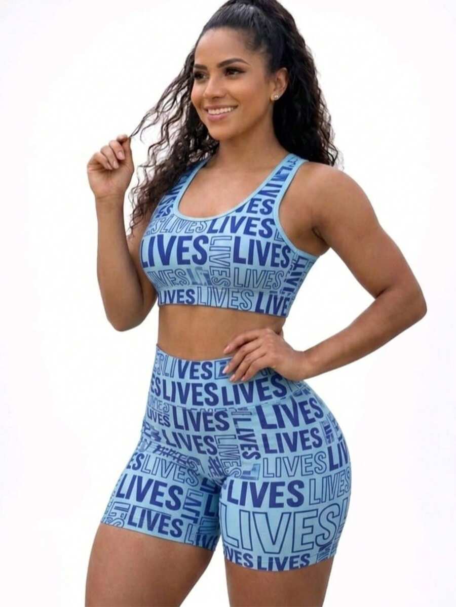 Premium Fitness Gym Set Lives Zero Transparency - Blue - View 1