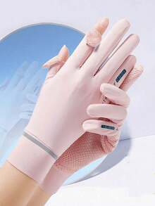 1Pair Women Grey Protection Fashion Gloves For Summer - Grey - View 10