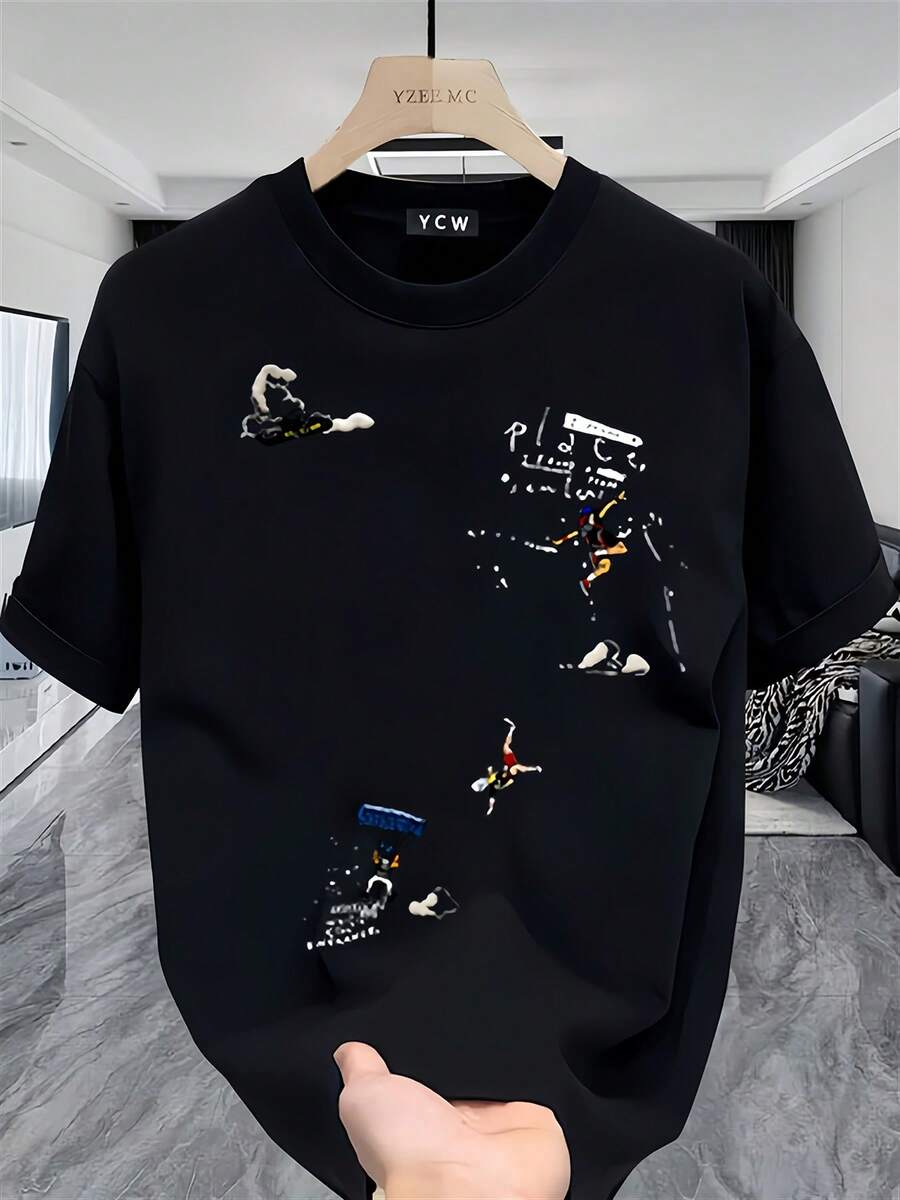 Men T-Shirts - Black - View 1