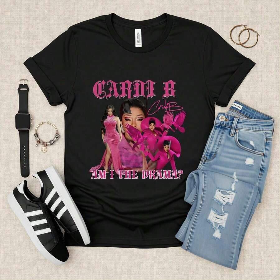 Camisetas de la gira de Cardi, camisetas de conciertos - Negro 4 - Ver 1