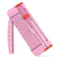 1pc A4 Paper Cutter With Automatic Safety Protection, Precise Side Ruler, Non-Slip Base - Ideal For Craft Paper, Gift Cards, Coupons, Labels And Photos - Durable Black Trimmer Suitable For Home And Office Use - Multicolor - View 15