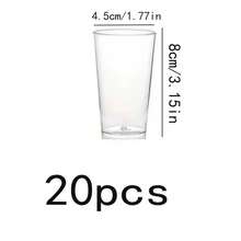 100/50/30/20/10个/套 高透明加厚材质 120ml 甜点杯，适用于提拉米苏、奶油冻、布丁、酸奶杯等甜点，适用于商业烘焙店、家庭甜点吧、下午茶聚会，优雅透明设计，适合分层甜点，食品接触材料，多种尺寸可选，满足不同场景需求，是制作甜点的理想容器。 - 無色 - 查看 15