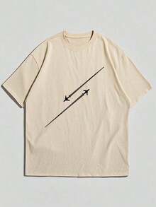 Simple Studio | Minimalist Printed Short Sleeve T-Shirt For Men | Suitable For Summer Wear | Comfortable And Breathable | Style - Black - View 8