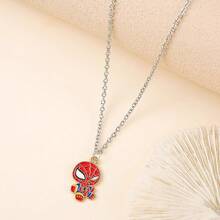 Marvel 1pc Spider-Man Cartoon Multifunctional Necklace, Unique Gift For Couples, Fans, Family And Friends, Stylish Summer Pendant, Best Choice For Girlfriend/Couples, Small Item To Create Summer Vibe, Excellent Daily Accessory - Multicolor - View 3