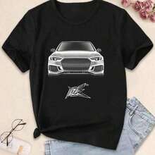Camisetas Blancas Audi RS para Mujer Avanti B9 B9RS Audi0110 - Negro 5 - Ver 6