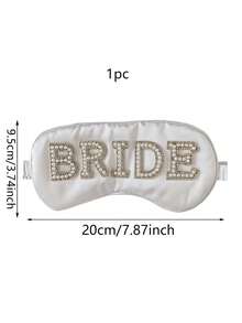 1个新娘眼罩 | 柔软舒适的睡眠眼罩，遮光眼罩，是新娘送礼会、蜜月、婚礼当天、单身派对、新娘送礼会回礼、伴娘礼物和婚礼纪念品的理想之选 - 查看 6