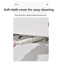 Bàn chải vệ sinh cửa gió điều hòa treo tường dùng cho ô tô - Bàn chải loại bỏ bụi có thể tháo rời và giặt được. - Chổi vệ sinh khe hở máy điều hòa [Kích thước đầy đủ] - Xem 4