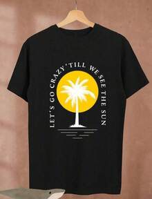 Latest Camiseta de moda para mujerLet's Go Crazy Camiseta Unisex Premium Ultra Cotton en Negro Clásico,Top de manga corta para verano,blusas para mujer,La elección perfecta para tus atuendos de San Valentín,playeras niño,Camiseta para aficionados de la Copa de Fútbol,playeras de mujer - Negro - Ver 1