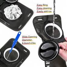 Túi đựng nước tháo lắp nhanh NEWBOLER 1.5L/2L/3L, miệng rộng, thích hợp cho chạy bộ, đạp xe, leo núi. - Nhiều màu - Xem 9