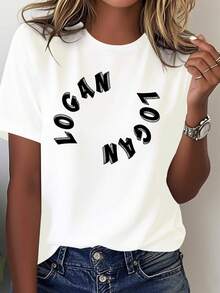 Camiseta Suave de Mujer Swirl Logan - Blanco - Ver 2
