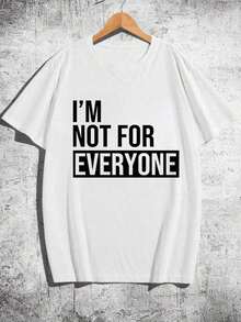 Camiseta de manga corta con cuello redondo para hombre, diseño creativo con estampado, diseño sencillo, proceso de tejido, suave y cómoda, adecuada para uso en el campus, reuniones y fiestas, uso diario, una buena elección para familiares y amigos. - Rosa - Ver 2