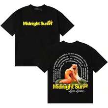 Singer Zaras Larsson Tee 2026 Gothic Album Tshrit High Street Comfort Oversized Casual O-Neck Short S - 黑色 - 查看 7