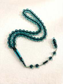 1串45顆樹脂齋月祈禱珠 Tasbih，光滑拋光伊斯蘭祈禱珠 Misbaha，手持式祈禱珠，適合日常崇拜、齋月、開齋節、冥想與紓壓，耐用輕量宗教配件 - 彩色 - 查看 14