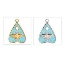 2pcs Pearlescent Blue Enamel Sacred Heart Pendant, 304 Stainless Steel Holy Heart Charm, Jewelry Making Supplies, Vintage Fashionable Charm For Necklace, Earrings, Bracelet, Handbag Personalization, PVD Plated, Unisex - Geometry - View 19