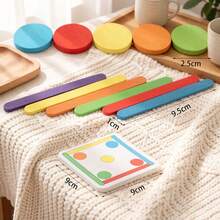 1pc Early Learning Math Puzzle, Addition & Subtraction Practice, Shape & Color Recognition, Puzzle Game Educational Toy, Suitable For Student Stationery & School Supplies, Great Gift For Children Birthday And Christmas - Early Childhood Puzzle Teaching Aids - View 6