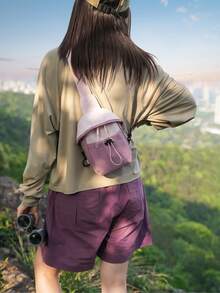 TIANDINGYU 女士斜挎包，休闲街头腰包手机袋，时尚清新胸包，通勤包，可爱学院风徒步胸包，户外迷你包 - 彩色 - 查看 8