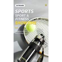New Sports Water Bottle, Plastic Portable Water Jug, Heat-Resistant Office Tea Cup - Multicolor - View 6