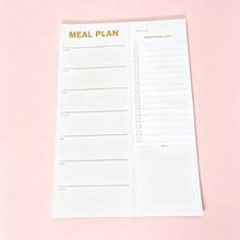 1pc Large Meal Planner Pad - Weekly Planner With Tear-Off Shopping List And Fridge Magnet - Family Dinner Menu And Meal Prep Organizer, Suitable For Home, Kitchen, Parents And Health-Conscious - A - View 13
