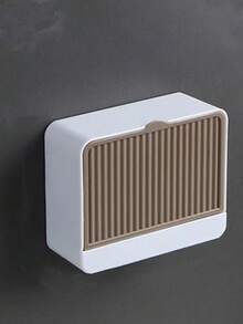1 pièce Porte-savon à double compartiment, boîte de rangement murale, étagère organisatrice multifonction, accessoires de salle de bain imperméables, décoration d'intérieur, convient pour l'automne, la rentrée scolaire - Multicolore - Voir 12