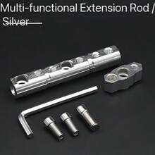 Motorcycle Handlebar Aluminum Alloy Off-Road Bike Handlebar With Foam Pad Grip, Suitable For Off-Road Vehicles, Mini Bikes, ATVs, Electric Motorcycles, Rear View Mirror Modification Parts, Crossbar, Headset, Balance Bar, Mirror Mount, Expansion Reinforcement Bracket - Multiple Styles - View 13