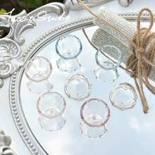Dreamy Transparent Jellyfish Wind Chime Pendant Loose Beads Beads As Accessories Keychain Bag Hanging Pendant Jewelry - 5 chiếc chuông gió nhỏ màu tím - Xem 5