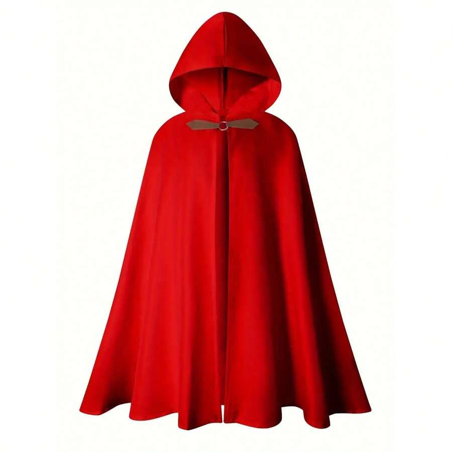 Capa con capucha para hombre, bata de pirata adecuada para fiestas de Pascua y ropa exterior - Rojo - Ver 1