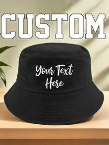 Custom Logo Bucket Hat Made Of 100% Polyester, Lightweight And Shape-Retaining Design, High-Quality Printing Process. Breathable, Soft And Comfortable, Sports Style Suitable For Men And Women, Perfect For Outdoor Activities And Daily Wear. Fashionable Style Suitable For All Seasons, Ideal Gift Choice For Valentine's Day, Thanksgiving And New Year. No Battery Required. - Multicolor - View 2