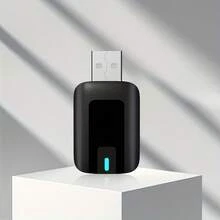 Bộ chuyển đổi USB CarPlay & Android Auto 2 trong 1, kết nối có dây sang không dây, cắm là chạy, dành cho hệ thống thông minh trên ô tô, bộ chuyển đổi WiFi 5.4 không dây với nhận diện giọng nói thông minh, kết nối liền mạch cho ô tô, tương thích với các thiết bị Type-C. - TAB0A - Xem 3