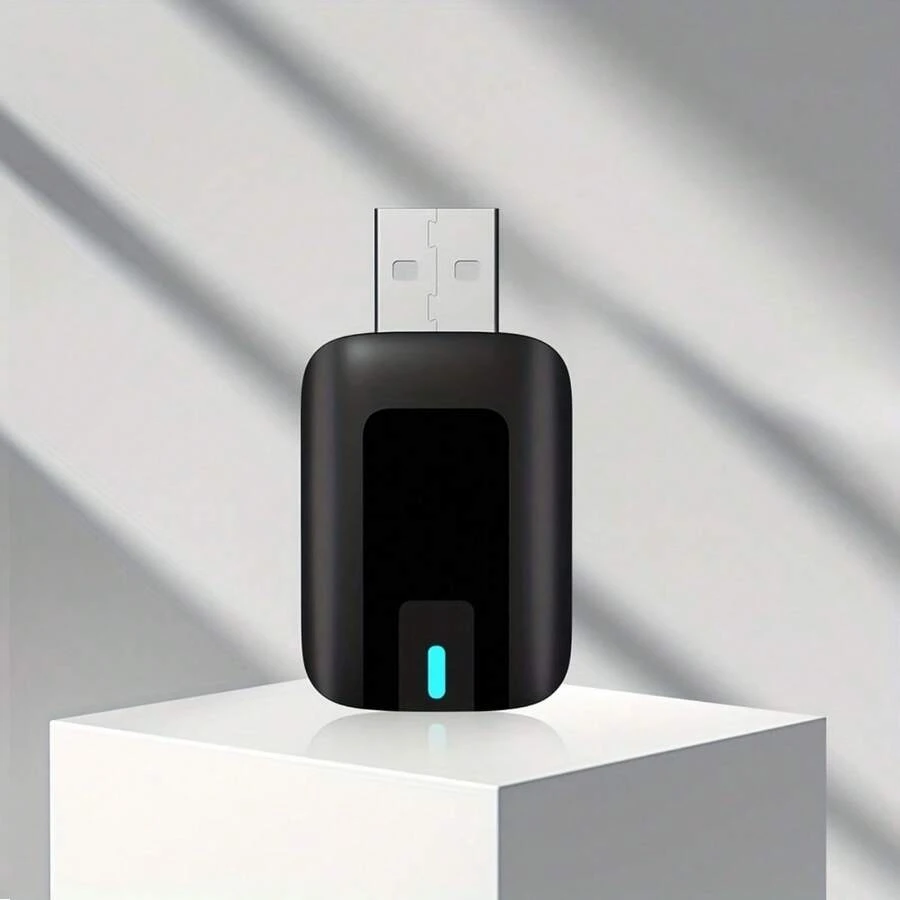 CarPlay & Android Auto 2in 1 Car Play Wired To Wireless Carplay Plug & Play USB Dongle Car Intelligent Systems Wireless Adapter Wireless 5.4 WiFi Dongle With Intelligent Voice Recognition, Seamless Connection For Cars, Compatible With Type-C Devices - TAB0A - View 1