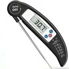 Meat Thermometer Digital, Instant Read Meat ThermometerI For Grill And Cooking, Waterproof Food Thermometer For Kitchen And Outside, BBQ, Turkey, Candy, Liquids, Beef - Black - View 6