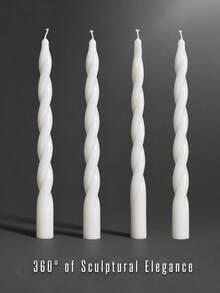 Juegos de velas aromáticas en forma de pilar romano con forma de cono, sin humo negro, con fragancia, que pueden arder durante 4 horas. Las propias velas tienen fragancia. Velas decorativas para el hogar que, combinadas con portavelas, crean una decoración muy atmosférica. Adecuadas para la decoración del hogar, reuniones, decoración de mesas, regalos festivos, cenas, banquetes/fiestas, relajación/meditación, iluminación ambiental. - vela larga blanca - Ver 20
