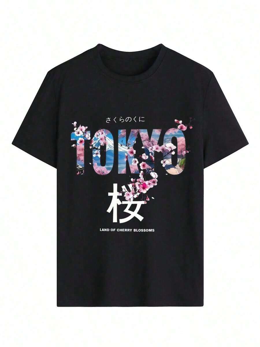 Plus Size T-Shirts - màu đen - Xem 1