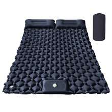 Outdoor Camping Inflatable Mattress Sleeping Pad With Pillow, Ultralight Air Mattress With Built-In Pump, Hiking Portable Folding Picnic Mat, Beach Mat, Nap Inflatable Pillow, Car Sleeping Inflatable Pillow, Christmas Sleepover Inflatable Pad - Multicolor - View 8