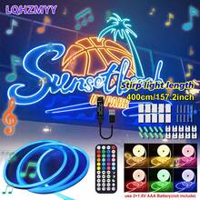 Tira de luz LED neón RGB alimentada por USB - Cambio de color, regulable, con control remoto, adecuada para dormitorio, TV, resistente al agua IP65, decoración de caravana - RGB - Ver 21