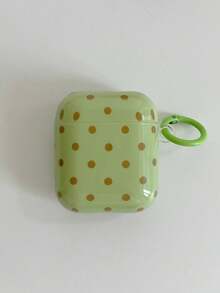 Minimalist Contrast Polka Dot Protective Case Compatible With Airpods Pro 3, Compatible With Airpods Pro 2, 1/2 Wireless Bluetooth Earphone - Green - View 5